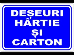 Indicator deseuri hartie si carton